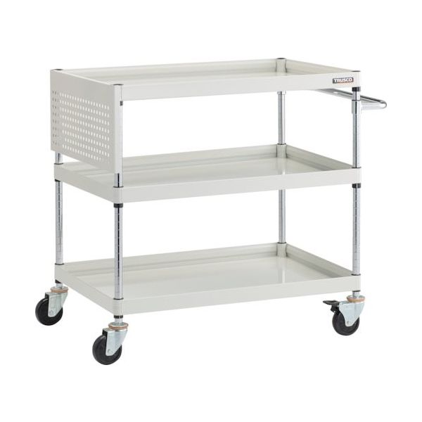 トラスコ中山 TRUSCO ツールワゴン ファルコンワゴン 短パネル付 ホワイト FAW