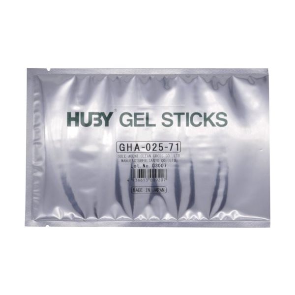 クリーンクロス HUBY GEL STICKS Φ2.5mmX71mm GHA-025-71 1袋（20本） 368-4270（直送品）