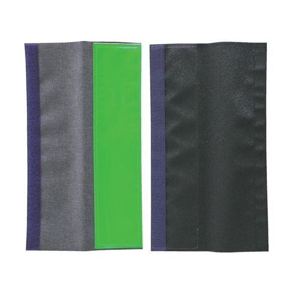 トラスコ中山 TRUSCO 肩パットの上から取り付け可能なフルハーネス用反射材 2枚入 グリーン LRBFH-G 1組(2枚)（直送品）