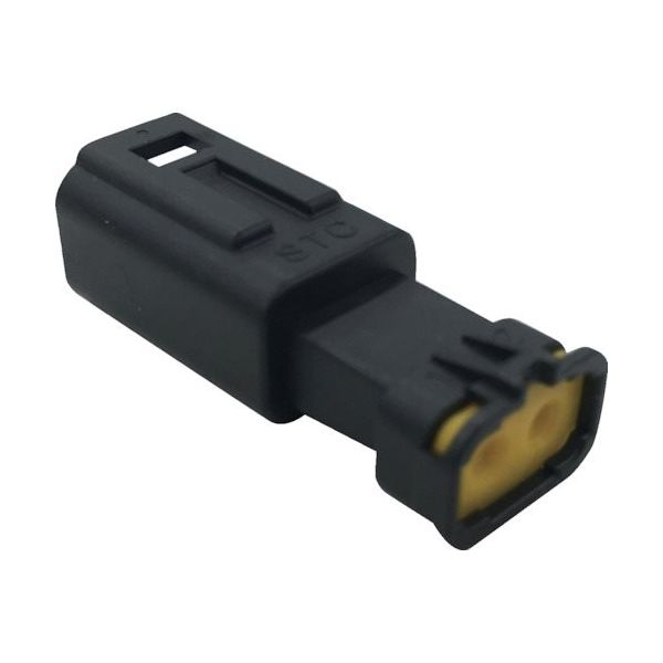 TRUSCO 防水コネクタ ソケットハウジング 2芯 中継用(10個入) 被覆外径φ1.7~2.3 黒 P-CE01A5-02B0-01（直送品）