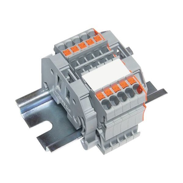 トラスコ中山 TRUSCO スプリング式端子台2線式 5極 電線サイズ0.25~1.5 SPTB18A-2-5P 1個 257-3040（直送品）