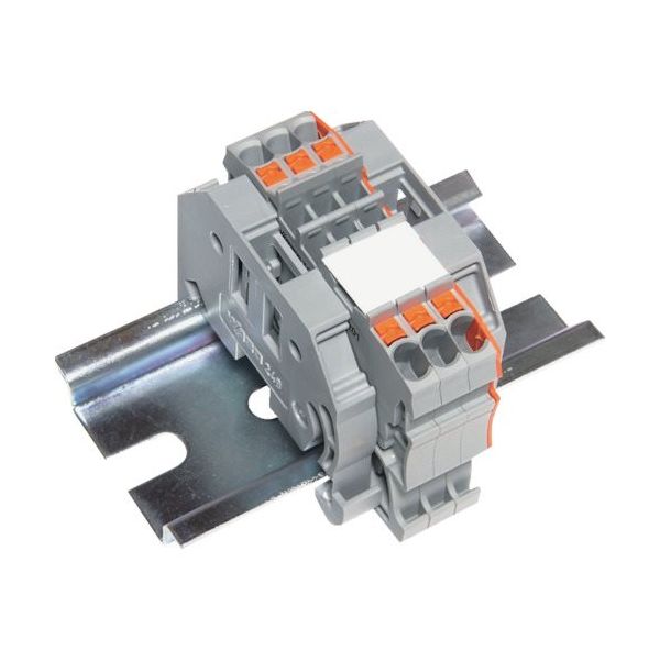 トラスコ中山 TRUSCO スプリング式端子台2線式 3極 電線サイズ0.25~1.5 SPTB18A-2-3P 1個 257-3035（直送品）