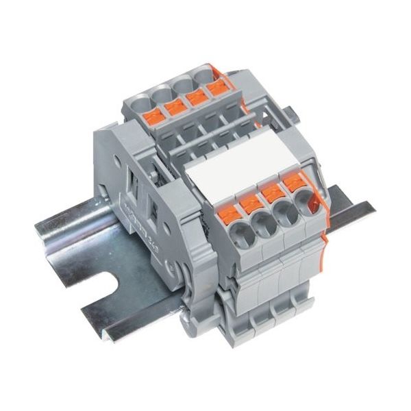 トラスコ中山 TRUSCO スプリング式端子台2線式 4極 電線サイズ0.25~2.5 SPTB24A-2-4P 1個 257-3041（直送品）