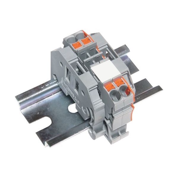 トラスコ中山 TRUSCO スプリング式端子台2線式 2極 電線サイズ0.25~2.5 SPTB24A-2-2P 1個 257-3048（直送品）