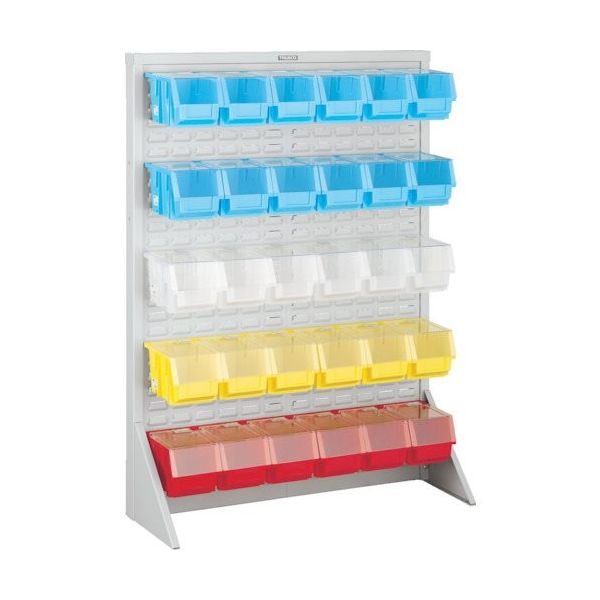 トラスコ中山 TRUSCO パネルコンテナラック 910X320XH1240 中X30 フタ付 T-1230NF-AW 1台（直送品）