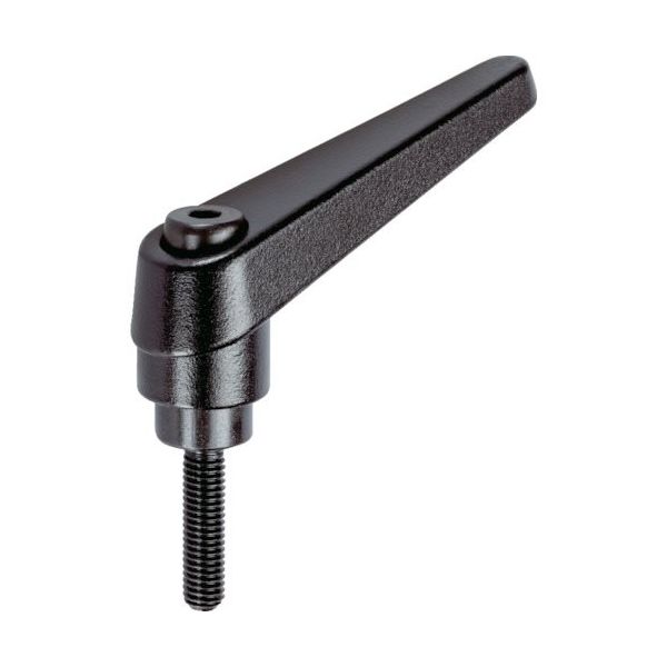 トラスコ中山 TRUSCO クランプレバー ブラック オネジ M8 ねじ長20 TCMRBK8-20 1個 247-6781（直送品）