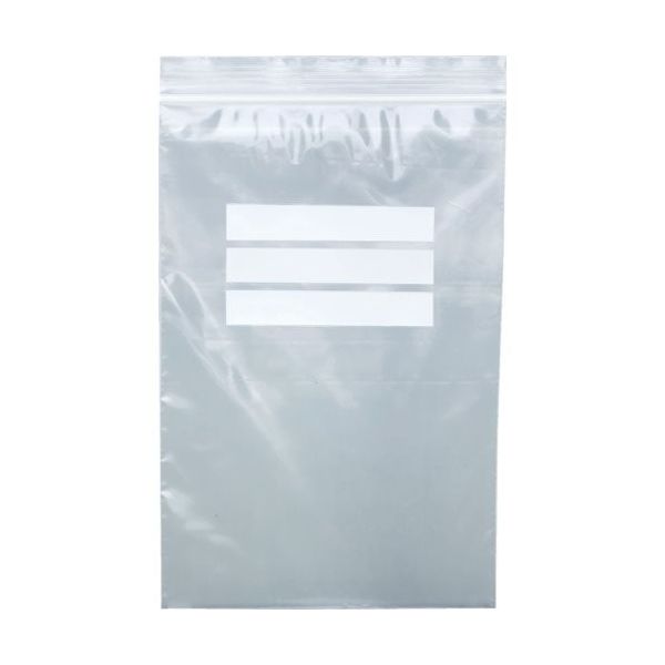 TRUSCO チャック付ポリ袋(白枠付) 0.04mm厚 340x240mm 100枚入 TCBW-J-4A-TM 1袋(100枚)（直送品）