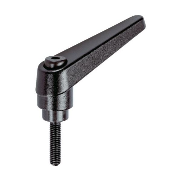 トラスコ中山 TRUSCO クランプレバー ブラック オネジ M10 ねじ長50 TCMRBK10-50 1個 247-6751（直送品）