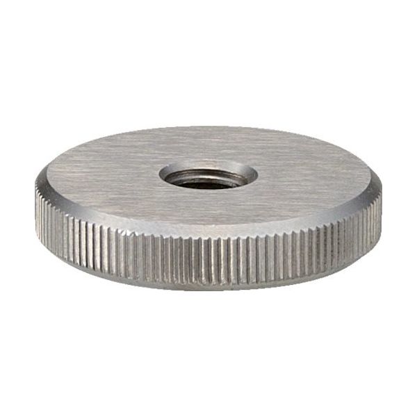 トラスコ中山 TRUSCO ローレットノブ 平型 めねじ ステンレス製 外径16×ネジM3 TKKNF-M3S 1個 255-5290（直送品）