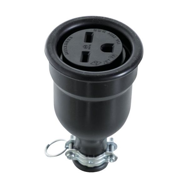 トラスコ中山 TRUSCO 防水コネクターボデー接地2P TME2628-N 1個 257-2516（直送品）