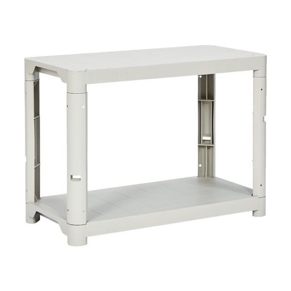 トラスコ中山 TRUSCO プラ棚 2段タイプ コーナーキャップ4個付 TPT