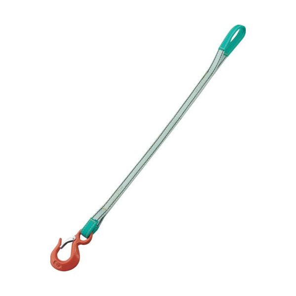 トラスコ中山 TRUSCO 1本吊ベルトスリングセット 25mm幅X1m 最大使用荷重1t TPSH25-1P10 1セット（直送品）