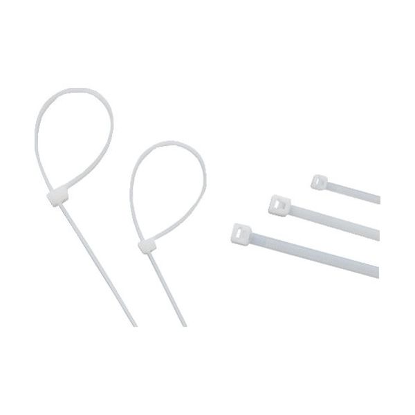 トラスコ中山 TRUSCO ケーブルタイ 幅1.9mmX80mm 最大結束Φ17 100本入 TRCVJ-80 1袋(100本)（直送品）