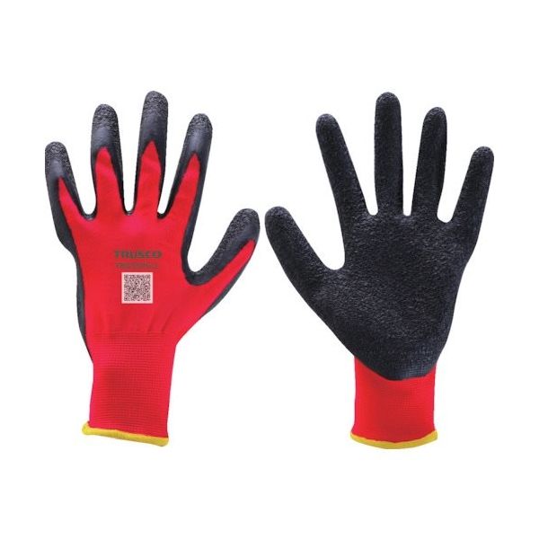 トラスコ中山 TRUSCO ゴム背抜き手袋 レッド 1双入り 13ゲージ LL TRG131R-LL 1双 249-3869（直送品）