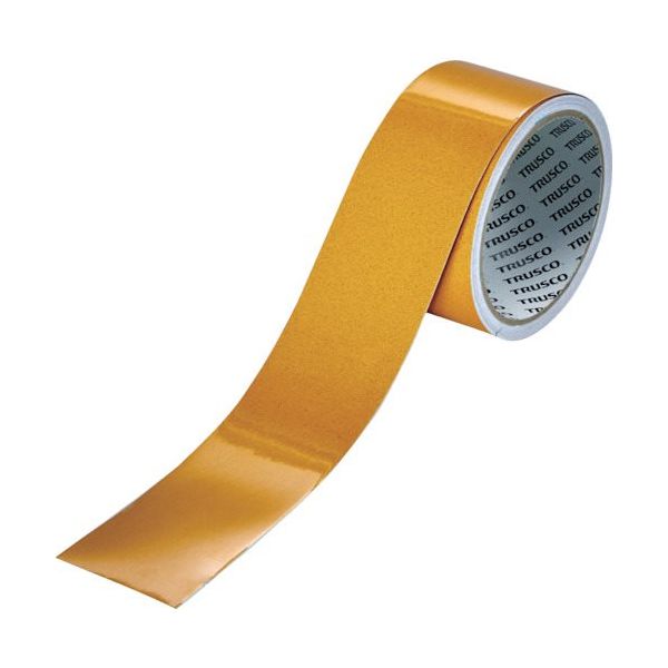 トラスコ中山 TRUSCO 再剥離反射テープ 50mmx5m イエロー TSRFT50-Y 1巻 256-4528（直送品）