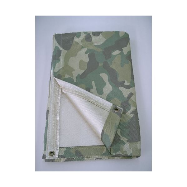 トラスコ中山 TRUSCO スパッタシート”シリカクロス迷彩柄”(コーティングなし)1号 920X920mm TSTO6-1MS 1枚（直送品）