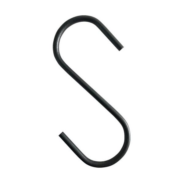 トラスコ中山 TRUSCO Sフック スチール製 200mm 黒 TSTS5200BK 1個 256-2030（直送品）