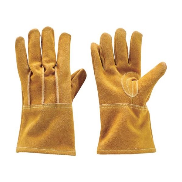 トラスコ中山 TRUSCO 【売切廃番】 はっ水牛床革背縫手袋 フックホール付 S WRCG-S 1双 256-6738（直送品）