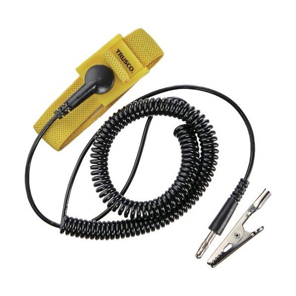 トラスコ中山 TRUSCO 【売切商品】 リストストラップ コード有効長約3.0m WS-B-MS 1個 255-5672（直送品）