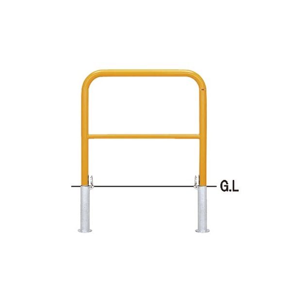 帝金 バリカー横型スタンダードスチールタイプ 80-P3 1台（直送品）