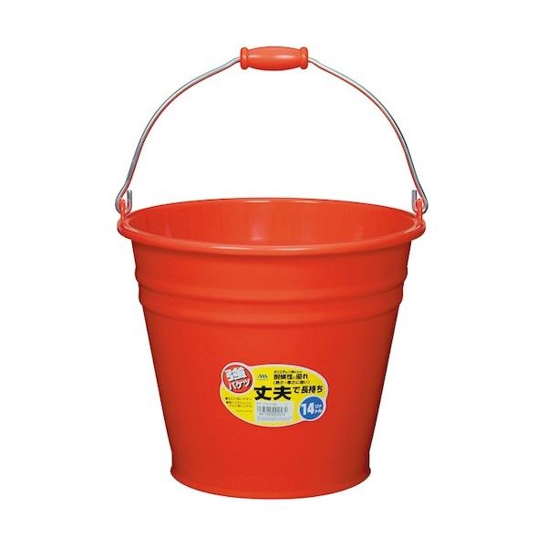 ヒマラヤ化学工業所 ヒマラヤ化学 カラーバケツ 6016 14型 レッド 330パイ×280 002574 1セット(30個)（直送品）