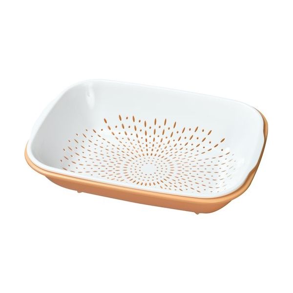 ヒマラヤ化学 くるくる小鉢盛皿セット 0173 透明フタ付 オレンジ 380パイ×130 017349 1セット(12個)（直送品）