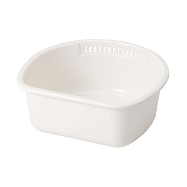 ヒマラヤ化学工業所 ヒマラヤ化学 バブル洗桶 0351 D型 ホワイト 342×325×138 035176 1セット(40個)（直送品）