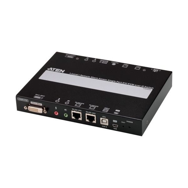 ATEN KVMoverIP1ポートDVI対応コンソールステーション対応 CN9600 1台 272-3303（直送品）