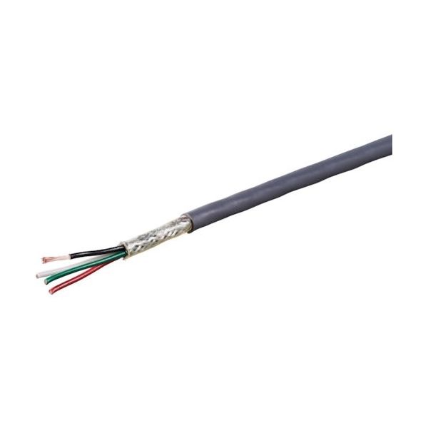 オーナンバ 編組シールド付き軽装用ケーブル 100m ONB 4X2SQ-100 1本 378-4271（直送品）