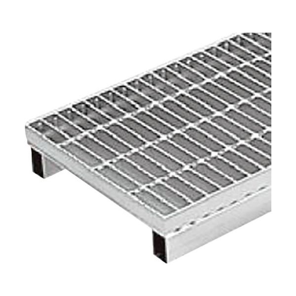 カネソウ スチール製グレーチング 滑り止め模様付 かさあげ型 側溝用 クッション付 HXY-P-5960B 1枚 343-8553（直送品）