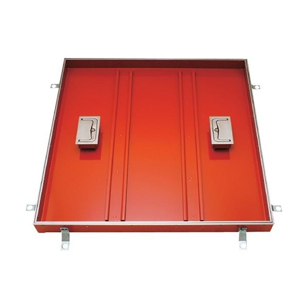 カネソウ フロアーハッチ 充填用 屋内用 一般形 スチール製 ステンレス目地 把手ロック式 MTSS-M-1000 1組(1個)（直送品）