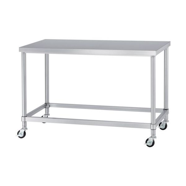 シンコー ステンレス作業台四方枠キャスター付 WZNC-7560-800-SU75 1台 324-2095（直送品）