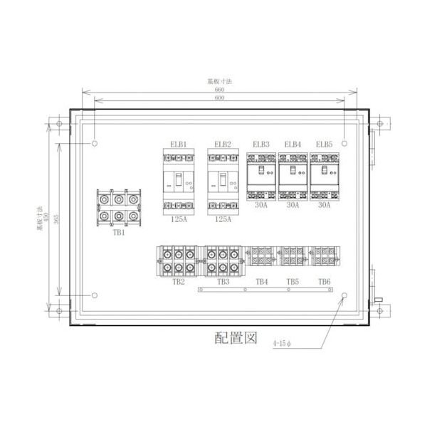 セフティー電気用品 セフティー 仮設分岐盤 EPーE5B 5回路(125A×2)(30A×3) 1個 340-2920（直送品）