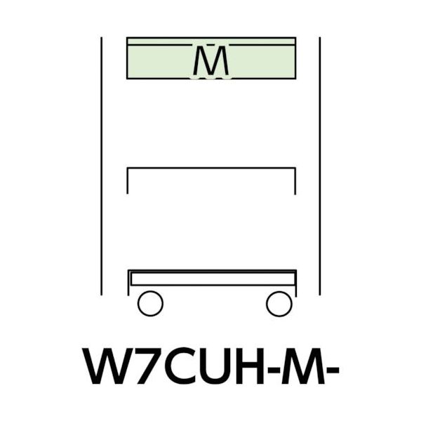 山金工業 ヤマテック スペシャルワゴン 移動式 キャビネット深型1段×1個 ヤマテックアイボリー W7CUH-M-IV 1台（直送品）