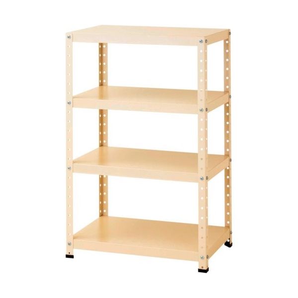 山金工業 ヤマテック スペシャルワゴン W750×D500×H1200固定式 ヤマテックアイボリー W7H-K-IV 1台 868-3706（直送品）