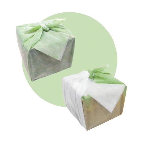 東京メディカル 不織布シート 色重ね ダークグリーン×白 75×75cm 50枚入り FUDW-75 1袋(50枚) 354-3380（直送品）