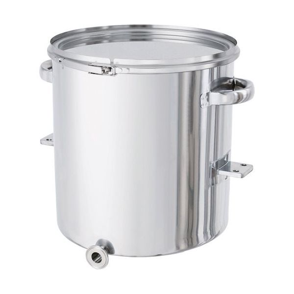 MONOVATE 日東 片テーパー型密閉容器(バンド式) ブラケット付 35L KTT-CTL-BRK-36 1個 146-4949（直送品）