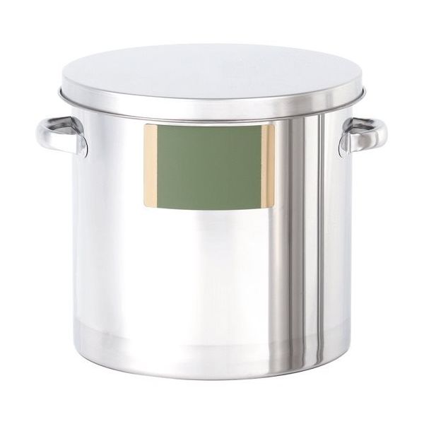 MONOVATE 日東 シール座付ステンレス汎用容器(ヒラ蓋) 45L ST-LZ-39/HF 1個 147-1321（直送品）