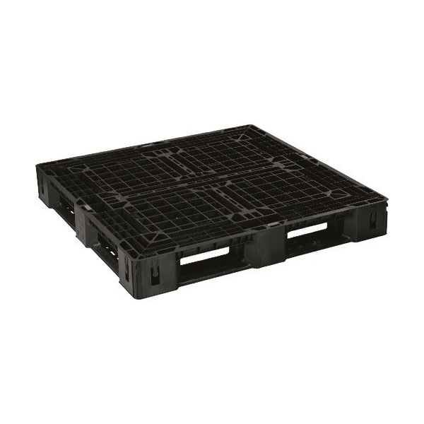 日本プラパレット NPC 輸出梱包用プラスチックパレットEXA―1111ー150Hー1 片面四方差し 黒 EXA-1111-150H-1-BK 1枚（直送品）