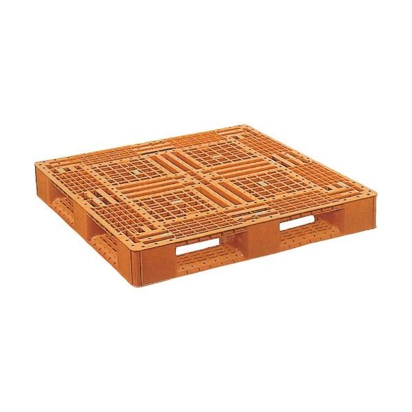 日本プラパレット NPC プラスチックパレットFA-1111（PE材） 片面四方差し FA-1111-PE-BR 175-4549（直送品） 17,275円