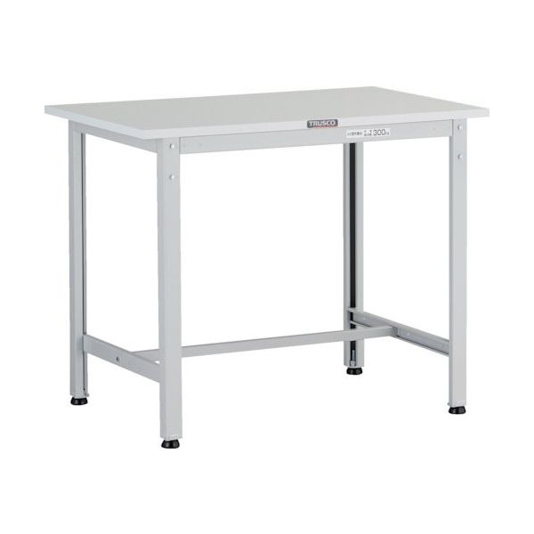 TRUSCO VAE型抗ウィルスポリ天板作業台 H740 ホワイト色 VAE