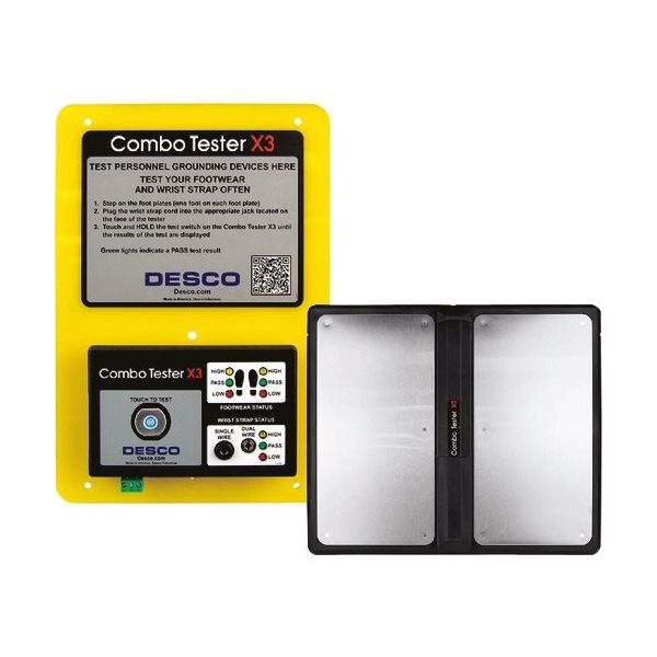 DESCO JAPAN リストストラップ&シューズチェッカー デュアルフットプレート付き 19270 1セット 200-0099（直送品）