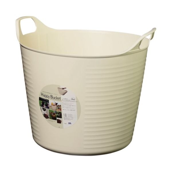 ヒマラヤ化学工業所 ヒマラヤ化学 ハッピーバケット・丸 M26型 アイボリー 440パイX350 151845 1セット(20個)（直送品）