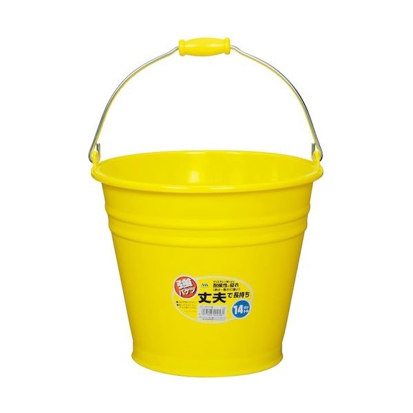 ヒマラヤ化学工業所 ヒマラヤ化学 カラーバケツ 6016 14型 イエロー 330パイ×280 002581 1セット(30個)（直送品）