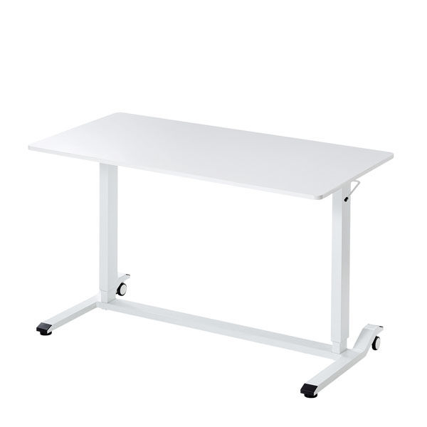 サンワサプライ ガス昇降デスク 幅1200×奥行600×高さ683～1070mm ホワイト×ホワイト ERD-G12060W 1台（直送品）