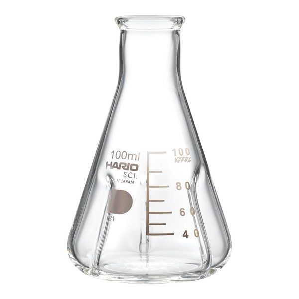 HARIO バッフル付き三角フラスコ 100mL BSF-100-SCI 1個 4-4574-02（直送品）