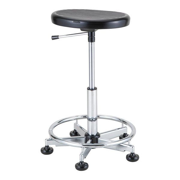 アズワン クリーンルーム用チェアー(固定脚タイプ)背無し リング有り CT-100R 1個 4-3767-03（直送品）