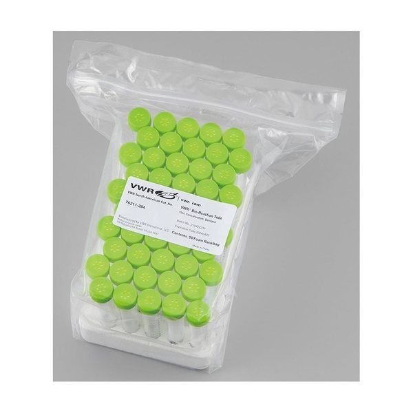 アズワン バイオリアクションチューブ コニカル(ラックパック)15mL 50本×6袋入 76211-284 1箱(300本)（直送品）