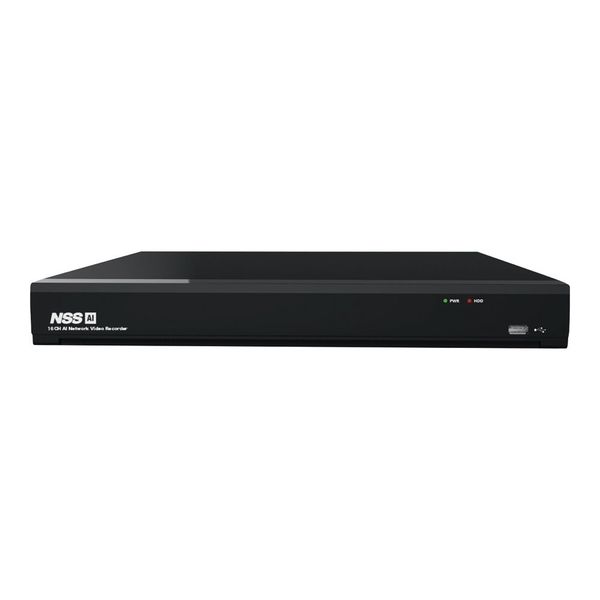 アズワン ネットワークカメラレコーダー(H.265 16ch AI対応スタンドアローンNVR) 4-4247-02 1個（直送品）