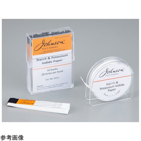 アズワン よう化カリウムでんぷん試験紙 10×60mm 20枚綴×10個入 4-5154-01 1箱（直送品）
